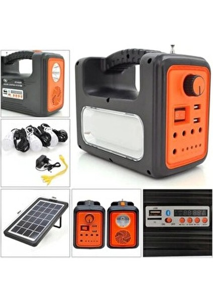 Solar Panelli Bluetoothlu Aydınlatma Fener LED Ampul ile Güneş Enerjili Kamp Feneri fiyatları