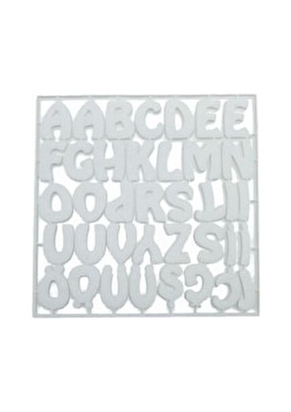 keçeden harf 3cm - beyaz