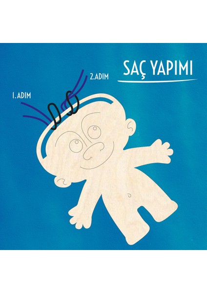 Figür Ahşap Boyama Etkinlik Seti + Eğitici Çocuk Aktivite + Fırça + Akrilik Boya Kreş Okul Öncesi indirimleri