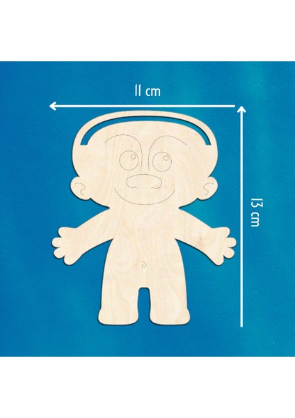 Figür Ahşap Boyama Etkinlik Seti + Eğitici Çocuk Aktivite + Fırça + Akrilik Boya Kreş Okul Öncesi