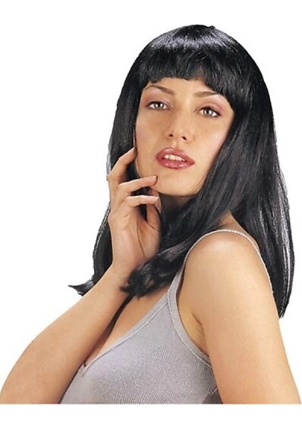 Siyah Renk Uzun Parti Peruğu (K95)
