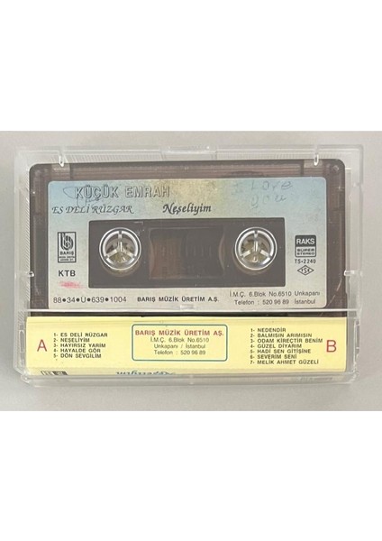 Küçük Emrah – Neşeliyim - Es Deli Rüzgar Dikkat Kaset fiyatları
