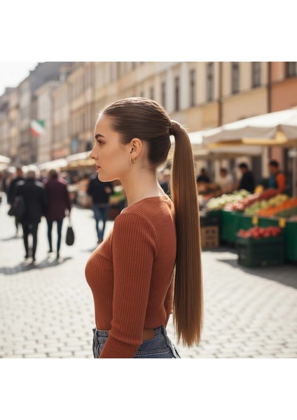 Fiber Sentetik Sihirli At Kuyruğu - Açık Kumral