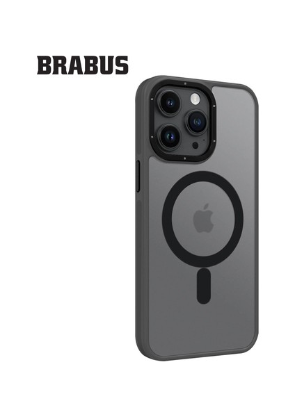 Brabus iPhone 15 Pro Max Magsafe Özellikli Ekstra Yan Koruma Katmanlı Buzlu Yumuşak Deep Silikon Kılıf fiyatları
