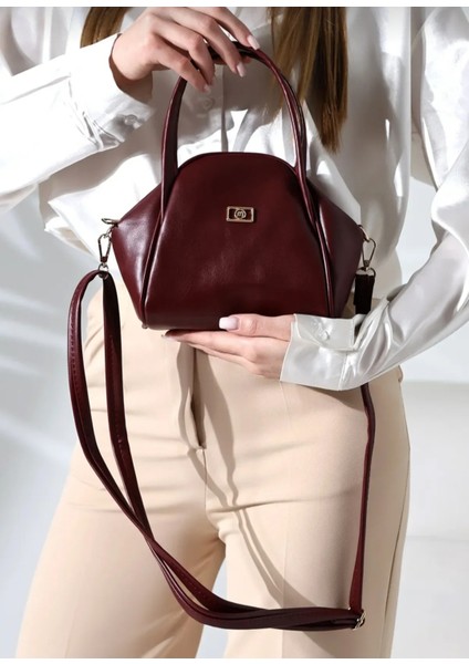 The Moiss Mini Boy Bordo Fermuarlı Çapraz Askili Omuz ve El Çantasi fiyatları