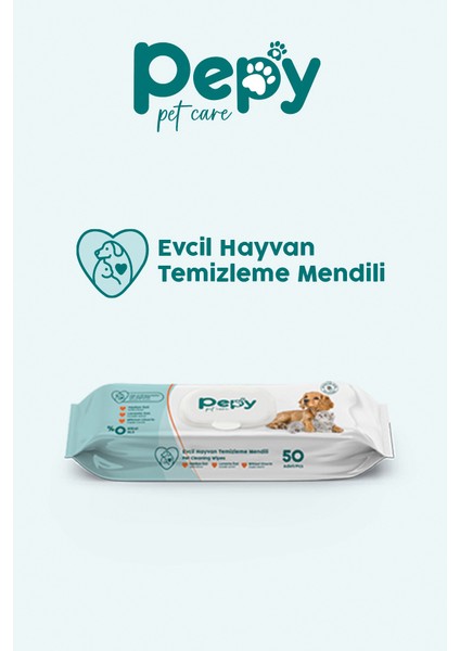 Kedi ve Köpek Kullanımına Uygun Evcil Hayvan Temizleme Mendili 12 Paket 600 Adet modelleri