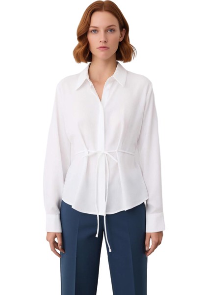 Kadın Bağlama Detaylı Dokulu Transparan Gömlek Şık Görünümünüzü Tamamlayacak Özel Tasarım Spor fırsatları