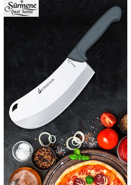 Sürmene Gri Serisi Mutfak Bıçak Seti Pide Börek Pizza Salata Bıçağı Günlük Kullanım HDS-110