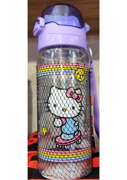 Hello Kitty Figürlü Plastik Matara 550 ml