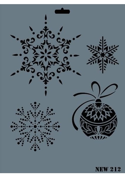 Rich New Seri N-212 Stencil 35X25 cm