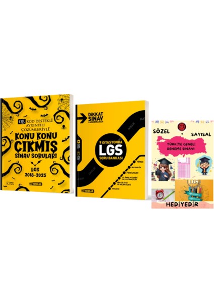 8. Sınıf Konu Konu Çıkmış Sınav Soruları - 9 Istasyonda Lgs Soru Bankası ve Hediye