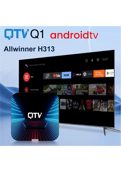 Vontar Qtv Q1 Android Tv Kutusu 10.0 Allwinner H313 2gb 16GB Destek 4K H.265 HDR10 Wifi Televizyon Kilidi Medya Oynatıcı Set Top Box 2gb 16GB fırsatları