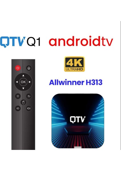 Vontar Qtv Q1 Android Tv Kutusu 10.0 Allwinner H313 2gb 16GB Destek 4K H.265 HDR10 Wifi Televizyon Kilidi Medya Oynatıcı Set Top Box 2gb 16GB indirimleri