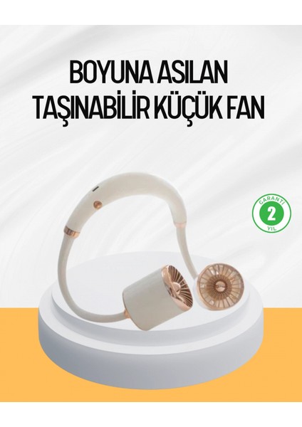 Katlanabilir Asılabilir Fan USB Şarjlı Hafif ve Sessiz Tasarım