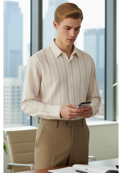 Kadın Çizgili Relaxed Fit Gömlek Fonksiyonel Dayanıklı Kaliteli Konforlu Estetik Premium Şık fırsatları