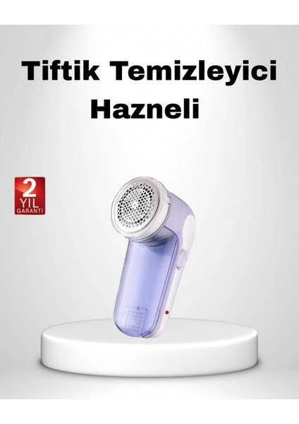 USB Şarjlı Tiftik Temizleyici – Kolay Temizlenen Hazne ve Bıçak, Taşınabilir