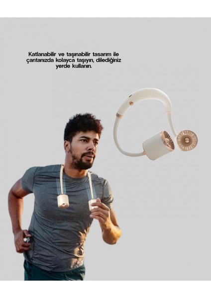 Katlanabilir Asılabilir Fan USB Şarjlı Hafif ve Sessiz Tasarım indirimleri