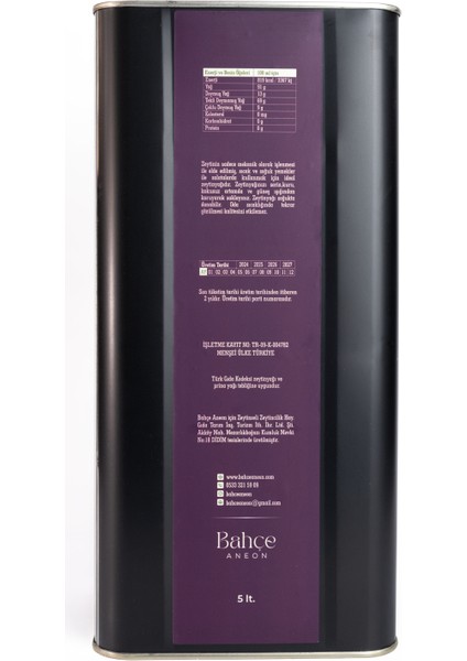 Naturel Birinci Soğuk Sıkım Zeytinyağı 5 Lt fiyatları