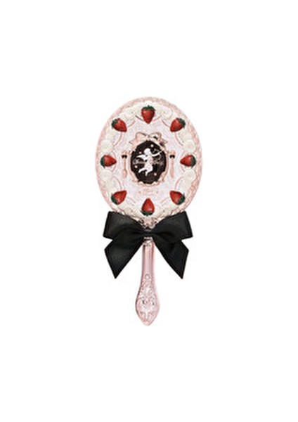 Çilekli Aşk Tanrısı El Aynası,vintage Romantik Tasarım