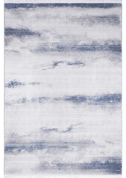 Arden Collection Mavi Modern Saçaklı Yumuşak Dokuma Makine Halısı Salon Oturma Odası Mutfak Koridor fırsatları