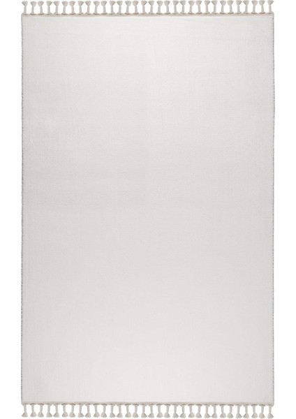 Cloudy Beyaz Saçaklı Peluş Yolluk Yumuşacık Yıkanabilir Kaymaz Taban Halı Salon Oturma Odası fiyatları