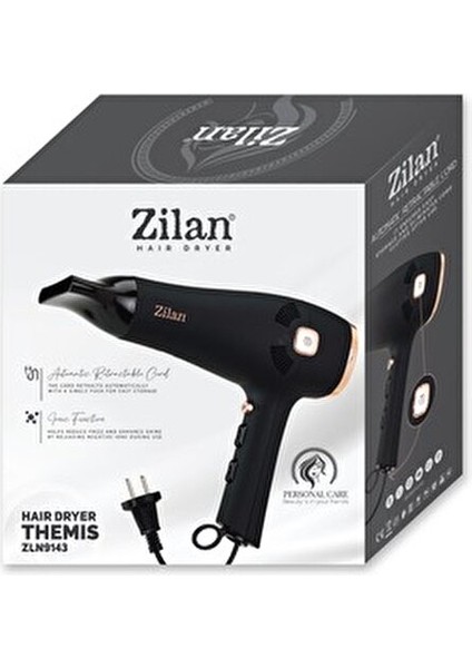 ZLN9143 | Themis Saç Kurutma | Fön Makinesi | 2000W Iyonik Fonksiyon | Otomatik Kablo Toplama indirimleri