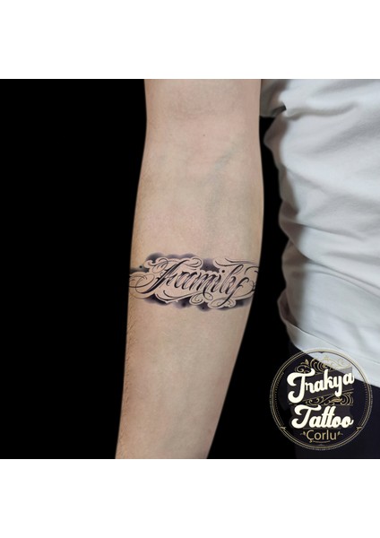 Geçici Dövme 1-2 Hafta Kalıcı Minimal Family Yazı Dövme fiyatları