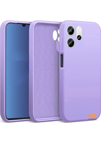 Oppo Reno 14F Uyumlu Kadife Iç Yüzeyli Kamera Korumalı Şık Tasarım Silikon Kapak