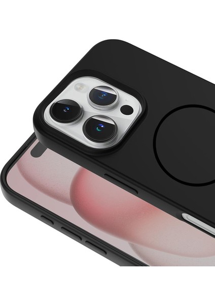 iPhone 16 Pro Max Magsafe Özellikli Içi Kadife Yumuşak Aqua Silikon Kılıf modelleri