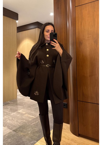 Lorava Kemerli Pul Işlemele Detay Kaban- Kahverengi