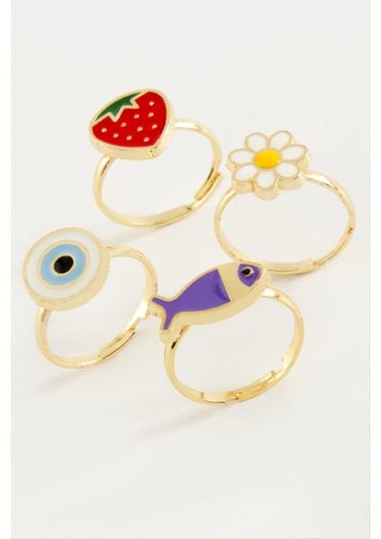 Karışık Mineli Yüzük 1 Adet modelleri