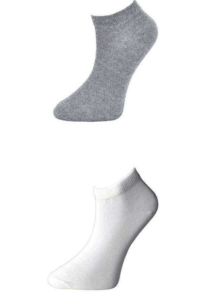 Gri ve Beyaz Kadın Bilek Çorap 3 çift fırsatları
