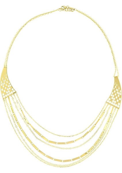 Altın Tasarım Kolye - 14K