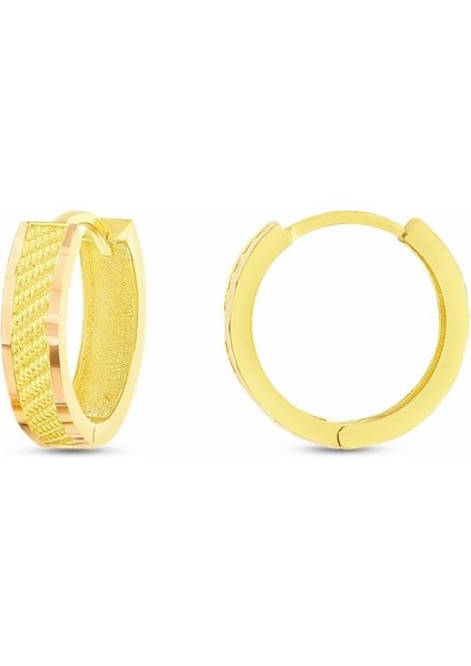 Altın Halka Küpe - 14K