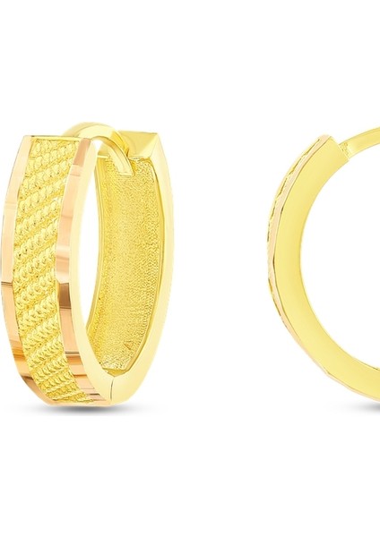 Altın Halka Küpe - 14K fiyatları