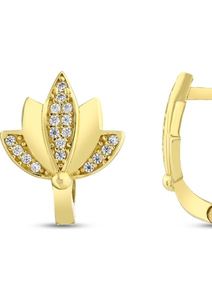 Lotus Altın Küpe - 14K fiyatları