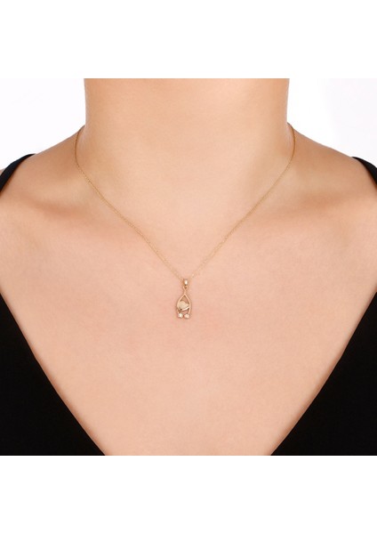 Kalp Figürlü Altın Kolye - 14K modelleri