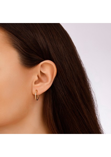 Altın Halka Küpe - 14K modelleri