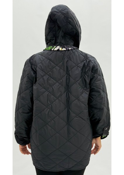 Büyük Beden Çift Taraflı Kapüşonlu Kadın Ince Rüzgarlık Ceket fırsatları