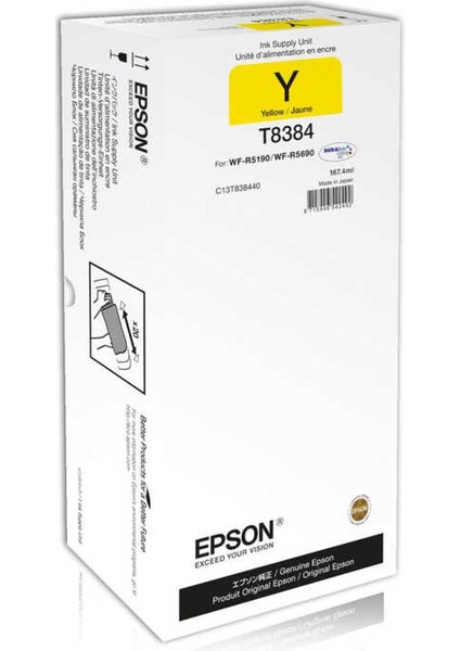 T8384XL-C13T838440 Sarı Orijinal Kartuşu Yüksek Kapasiteli fiyatları