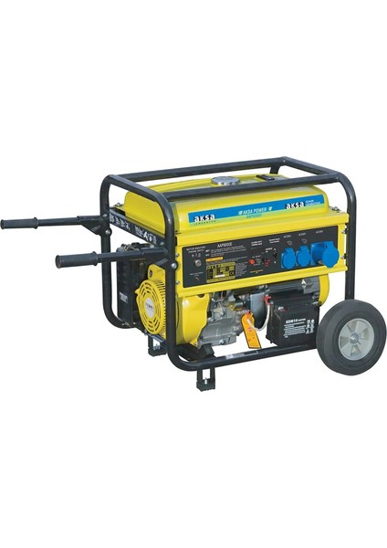 Aksa Aap 8000E Portatif Marşlı Benzinli Tekerlekli Jeneratör 8.0kw