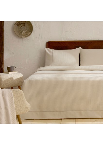 Elaris Çift Kişilik Yatak Örtüsü Seti Gri fırsatları