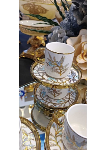 Lokman Züccaciye Bee Bird Kahve Fincan Takımı fiyatları