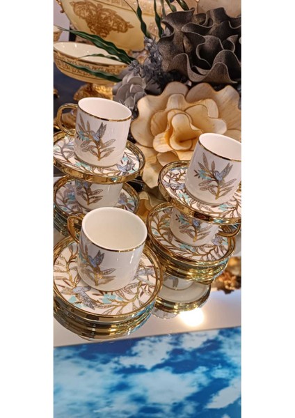 Lokman Züccaciye Bee Bird Kahve Fincan Takımı fırsatları