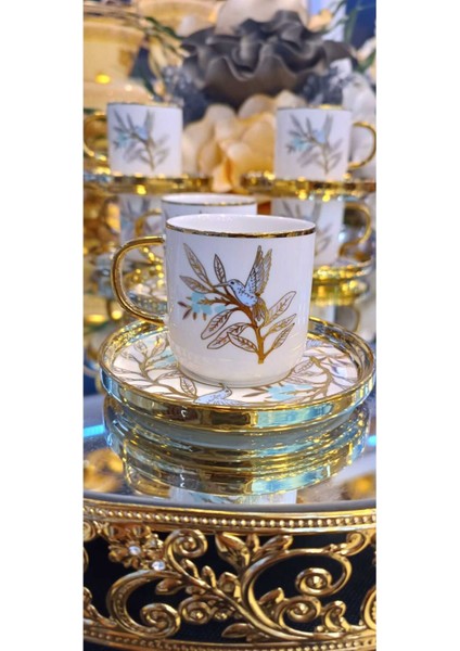 Lokman Züccaciye Bee Bird Kahve Fincan Takımı indirimleri