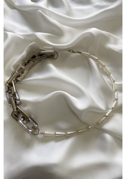 Kalın Zincir Konik Inci Tasarım Kolye fiyatları