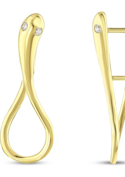 Tasarım Altın Küpe - 14K fiyatları