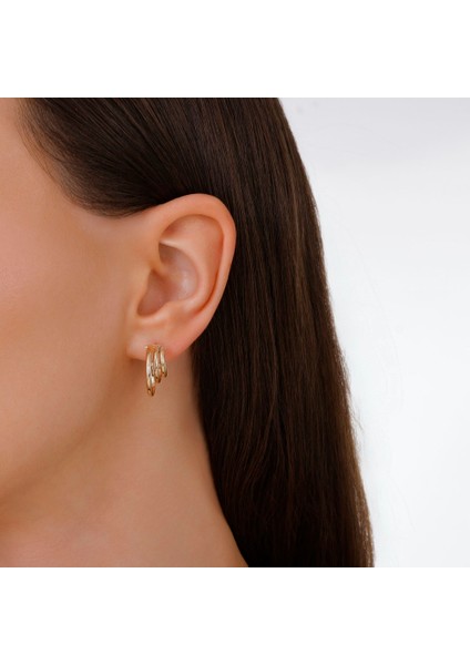 Altın Tasarım Küpe - 14K modelleri