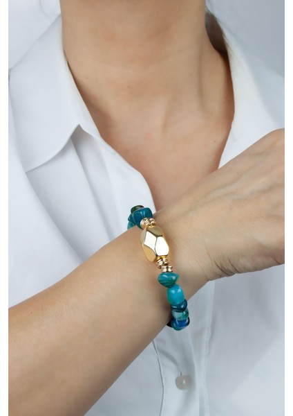 Gold Detay Akik Doğaltaş Kadın Bileklik fiyatları