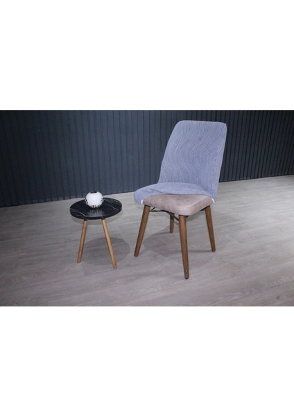 Oval Sandalye Kılıfı Jakar 6'lı Set Gri fiyatları